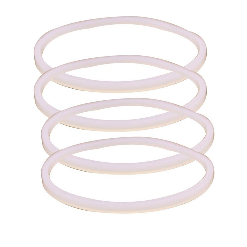 Anbige 4PCS White Rubber Sealing O-Ring Gasket Replacement Parts,Compatible with Ninja Juicer Blender Replacement Seals (4 3.22inch gaskets) - Image 1